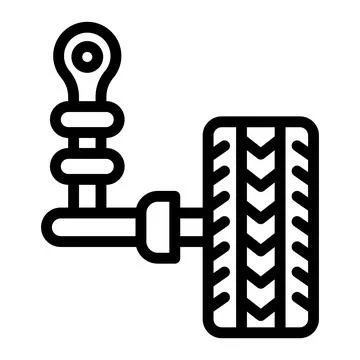 Auto suspension Vector Icon Design Illustration Illustrazione stock