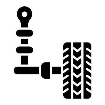 Auto suspension Vector Icon Design Illustration Stock Illustration