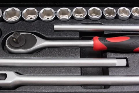 Auto tool kit Stock Photos