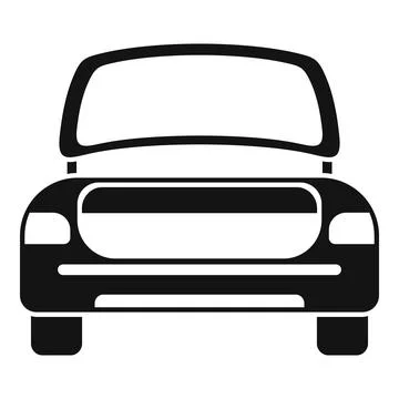 Auto trunk icon simple vector. Car door Stock Illustration