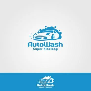 Auto Wash Logo Template Stock Illustration