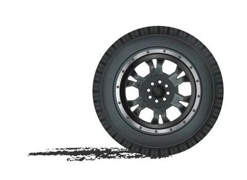 Auto wheel Stock Illustration