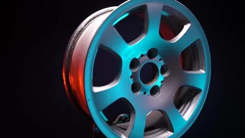 Auto wheels discs Stock Footage 258656012