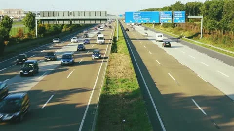 Autobahn Stock Footage 10724275
