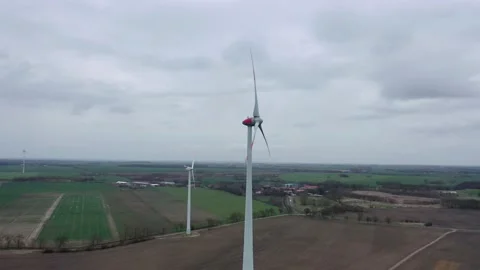 Autobahn  Germany   Windmills , Installing a Windmill Video stock 131142593