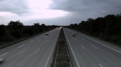 Autobahn Timelapse Stock Footage 46159983