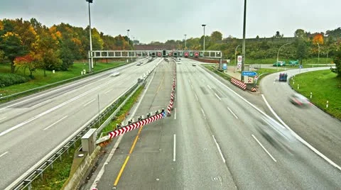 Autobahn Timelpase 01 Stock Footage 12420820