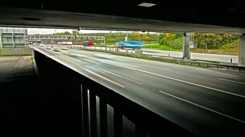 Autobahn Timelpase 03 Stock Footage 12421173