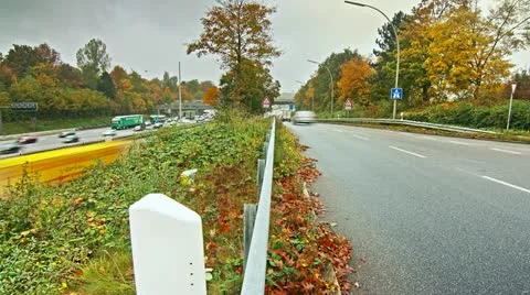 Autobahn Timelpase 04 Stock Footage 12421310