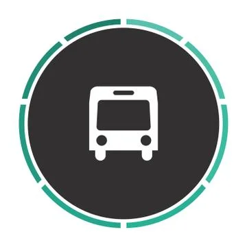Autobus computer symbol Stock Illustration