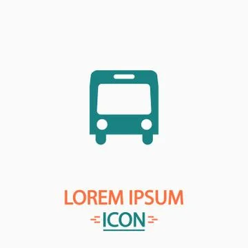 Autobus computer symbol Stock Illustration