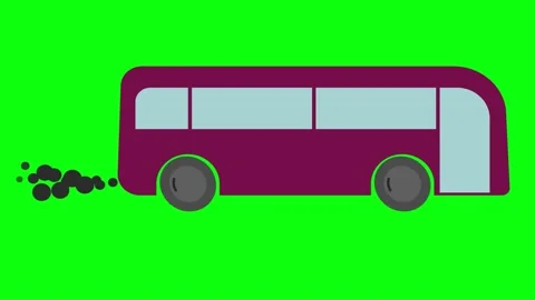 Bus Cartoon Stock Footage ~ Royalty Free Stock Videos | Pond5