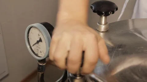 The Autoclave is Closed Tests Stock Footage 70287433
