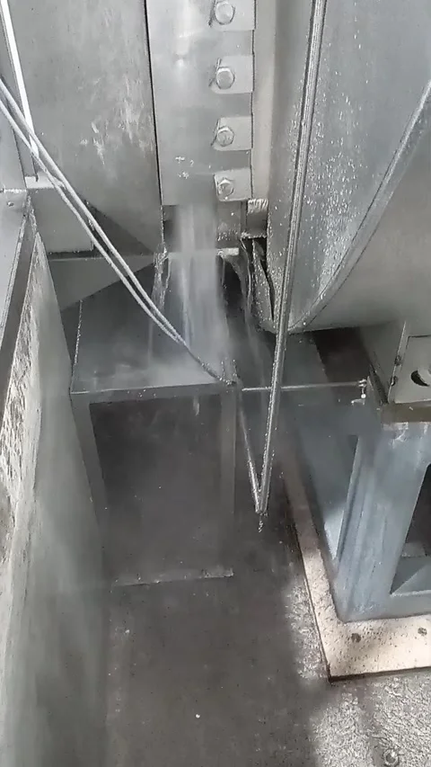 The autoclave machine experienced a leak from the loading door Stock Footage 329399789