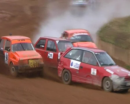 Autocross crash Vídeo Stock 740009
