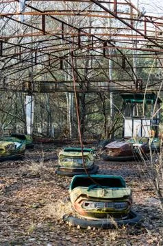 Autodrome in Pripyat Stock Photos