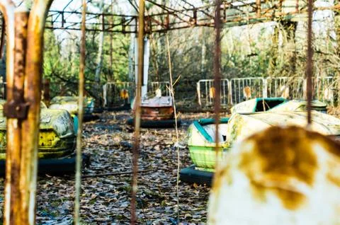 Autodrome in Pripyat Stock Photos