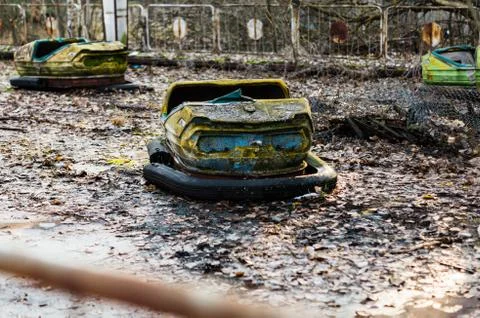 Autodrome in Pripyat Stock Photos