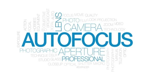Autofocus animated word cloud, text design animation. Kinetic typography. Stock Footage 75293067