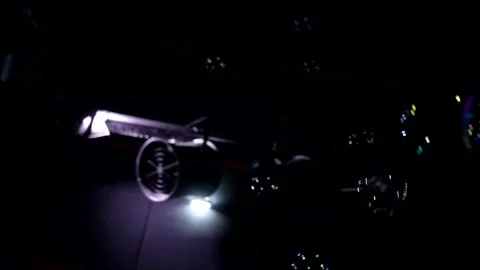 Autofocus animation close up shot of soap bubbles flying moving in air chaotical Stock Footage 138774145