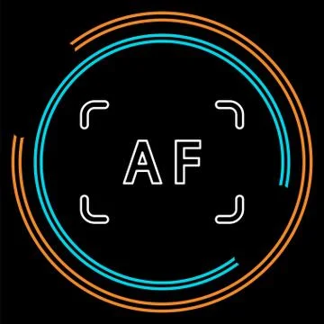 Autofocus vector icon Stock Illustration