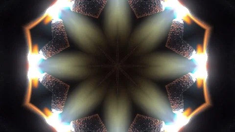 Autogenous fire kaleidoscope Stock-Footage 124584180