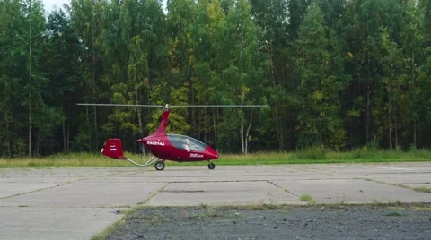Autogyro Before Take-Off Video stock 62201102