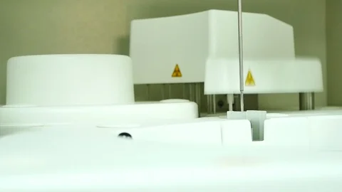 Automate analysis in laboratory. Stock Footage 85963458