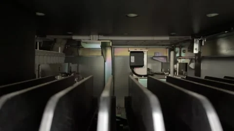 Automate analyzing in modern laboratory. Stock Footage 247171631