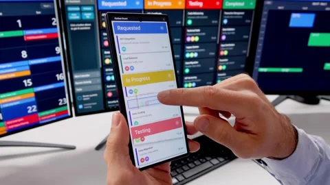 Automate Office Scheduling With Calendar Software Stock Footage 326838881