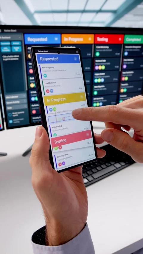 Automate Office Scheduling With Calendar Software Stock Footage 326839595