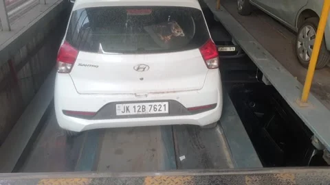 Automated Car parking Stock Footage 309756036