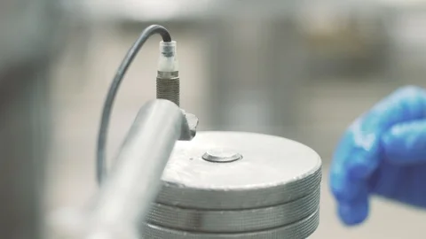 Automated cheese press Stock Footage 85536597