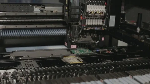 Automated Circuit Board Programming Stock Footage 78857971
