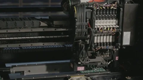 Automated Circuit Board Programming Stock Footage 78858007