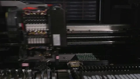 Automated Circuit Board Programming Stock Footage 79063834