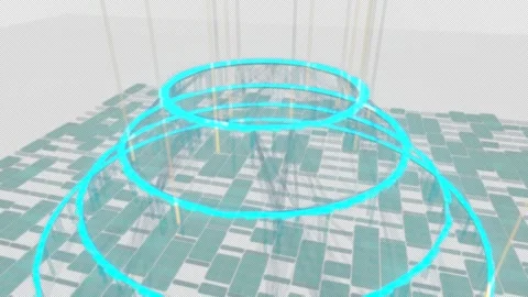 Automated Clean Multi-Modal Logistics Background - 4K Alpha Stock Footage 332542717