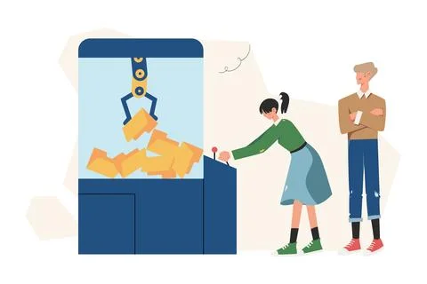 Automated Data Retrieval and Digital Content Extraction Illustration Stock Illustration