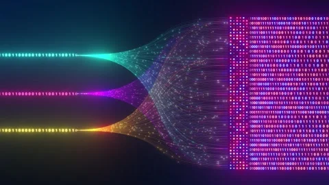 Automated Data Transfer Performance and Science Research Visualisation Stock Footage 335540904