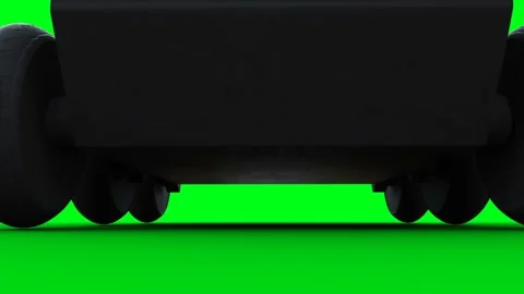 Automated delivery robot. Realistic 4k green screen animation. Видео 263903329