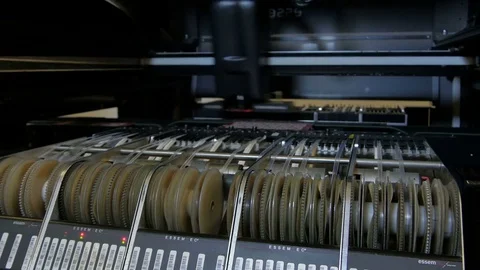 Automated device putting  micro components at printed circuit board by Pakito. Stock Footage 71253252