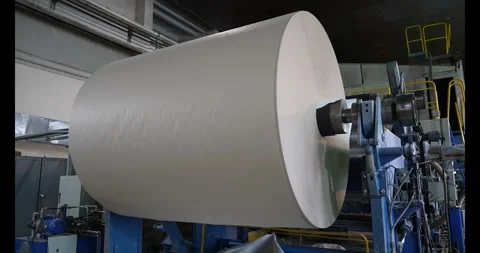 Automated engineering machinery for mass production of paper envelopes. Video stock 333979870