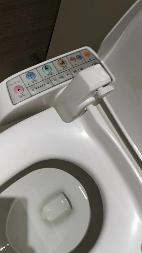 Automated Flush Bowl Stock Footage 146461550