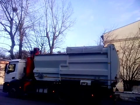 Automated Garbage Collection Stock Footage 287845404