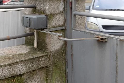Automated Gate Swing Arm Stock Photos