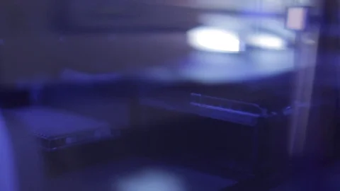 Automated High-Precision Pipette Machine Stock Footage 71455305