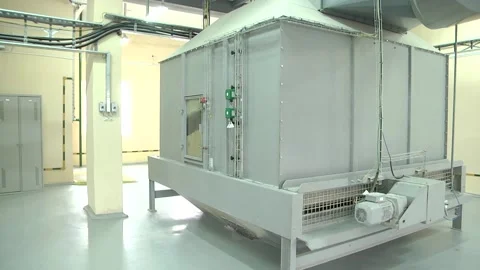 An automated hopper filled with granular compound feed for chickens. Stock-Footage 122626366