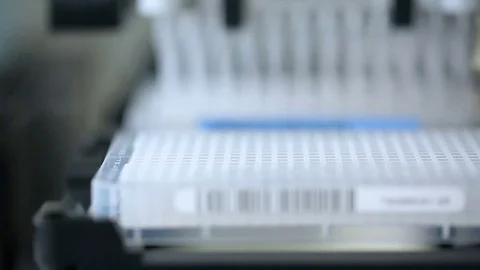 Automated laboratory machine Stock Footage 82856355