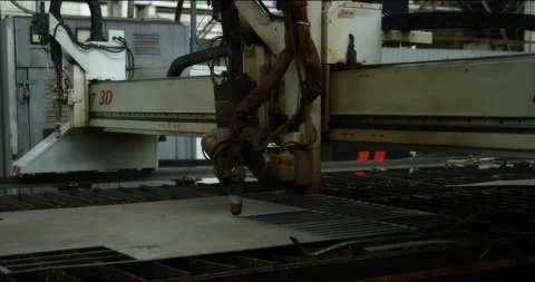 Automated lathe. The process of metal cutting at a modern production facility. Stock Footage 166029883