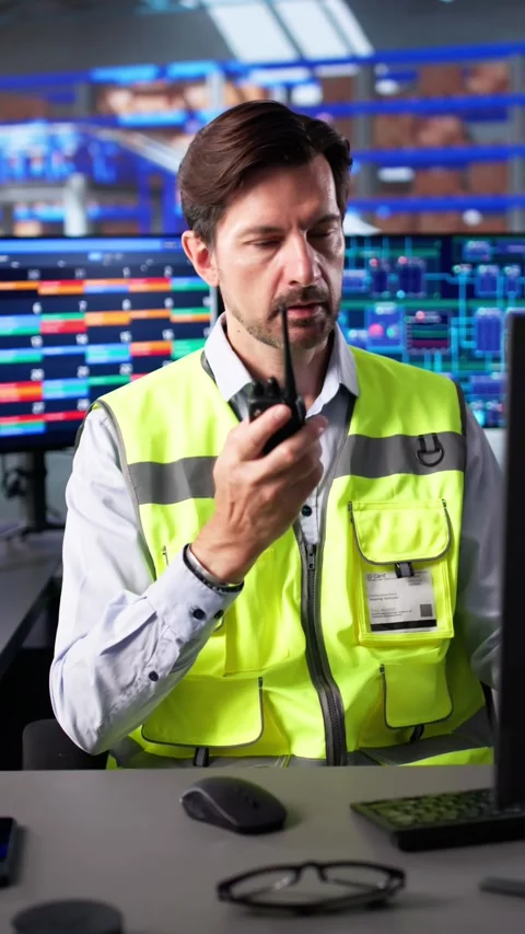 Automated Logistics Software In A Factory Dashboard Stock Footage 318327345